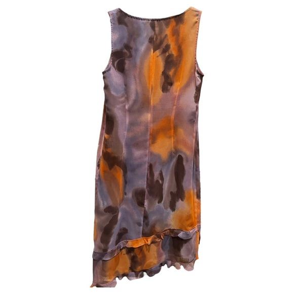 🌅 Pennyblack Made in Italy Asymmetrical Watercolor Print Dress | Size 10 (IT 44) - Picture 2 of 6